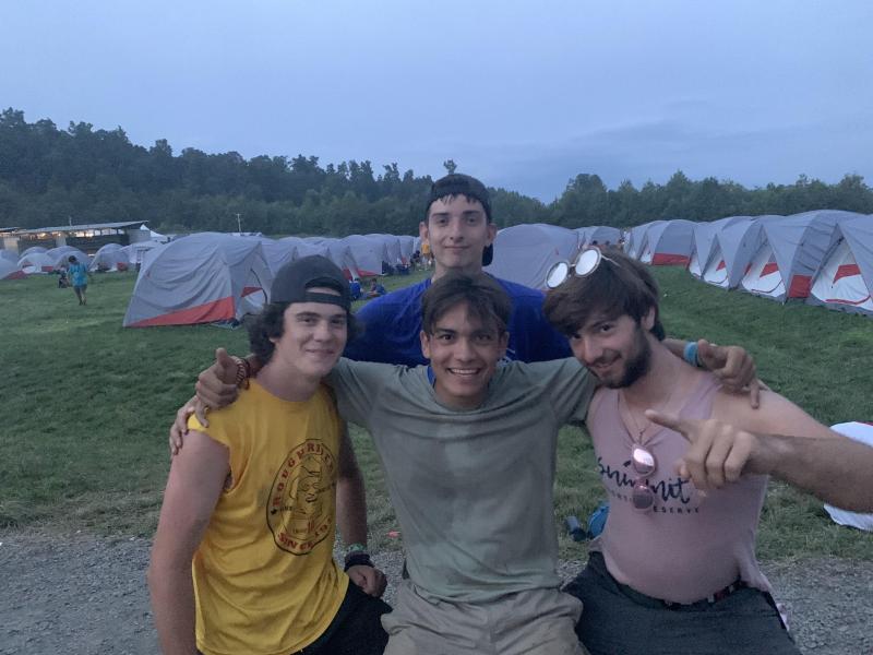 Harrison Garcia lives in Rockland and attends Oceanside High School. He is a Life Scout with Troop 200 in Camden was one of the attendees at the Jamboree. Harrison, center, is shown near the base camp site for the Pine Tree Council contingent at the National Jamboree. With him in the photo are: Brady Godin of Wells, Harrison Garcia, behind Harrison is Anthony Palmeri of Kennbunk, and a Scout named Ben.